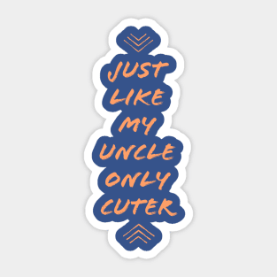 Funny Uncle - Onesies for Babies - Onesie Design Sticker